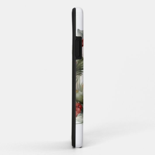 Bulldog Kerstkrans feestelijke pup Case-Mate iPhone Case (Achterkant/rechts)