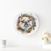 Bulldog Kerstkrans feestelijke pup Grote Klok (Huis)