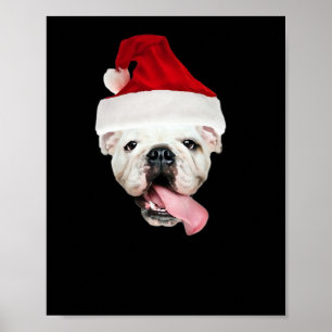 Bulldog Kerstman Essential T-Shirt Poster