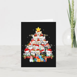 Bulldog Kerstman Kerstboom Lichten Vrolijk Kerstfe Kaart