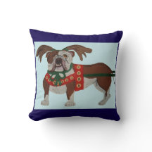 Bulldog Kerstman Rendier