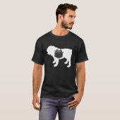 Bulldog Kerstmis Cute Dog Puppy Pet Lover X-Mas P T-shirt (Voorkant volledig)