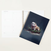 Bulldog Kerstmis sneeuw winter Planner (Display)