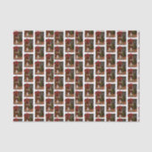 Bulldog-kerstpapier Tissuepapier (Voorkant)