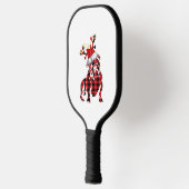 Bulldog kerstrenrenrenrendierljestamming komt over pickleball paddle (Links)