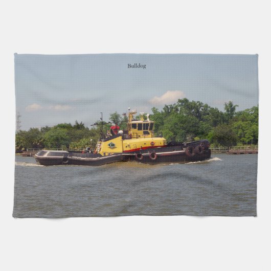 Bulldog keukenhanddoek (Horizontaal)