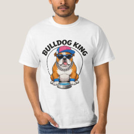 Bulldog King Cool Zonnebril Design T-shirt