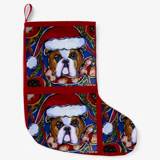 Bulldog Kleine Kerstsok (Voorkant)