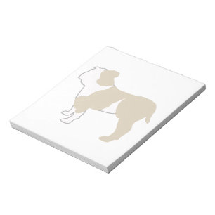 Bulldog Kleur Silhouet Notitieblok