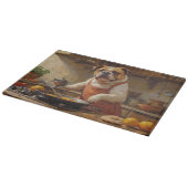 Bulldog Kookt in Keuken Snijplank (Hoek)