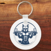 Bulldog Kracht Sleutelhanger (Achterkant)