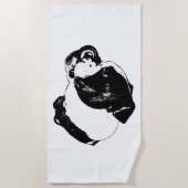 Bulldog Krachtige Vector Handdoek (Voorkant)