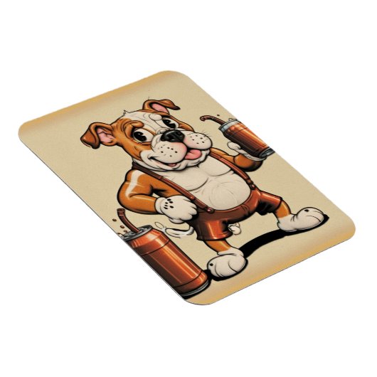 Bulldog kunstmagneet magneet (Rechterzijde)