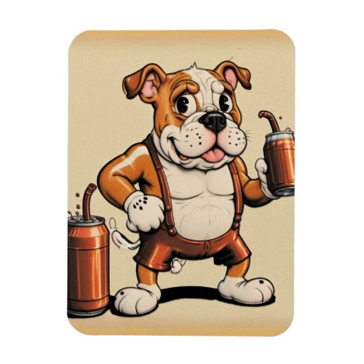 Bulldog kunstmagneet magneet (Verticaal)