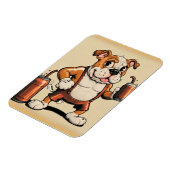 Bulldog kunstmagneet magneet (Linkerzijde)
