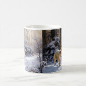 Bulldog Laat het sneeuwen Kerstmis geborsteld Koffiemok (Center)