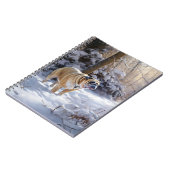 Bulldog Laat het sneeuwen Kerstmis geborsteld Notitieboek (Linkerzijde)