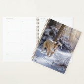 Bulldog Laat het sneeuwen Kerstmis geborsteld Planner (Display)