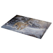 Bulldog Laat het sneeuwen Kerstmis geborsteld Snijplank (Hoek)