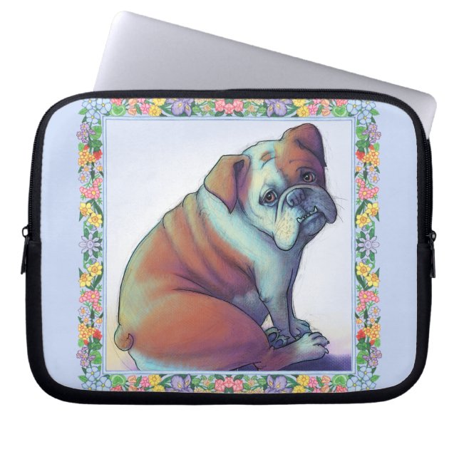 Bulldog Laptop Sleeve (Voorkant)