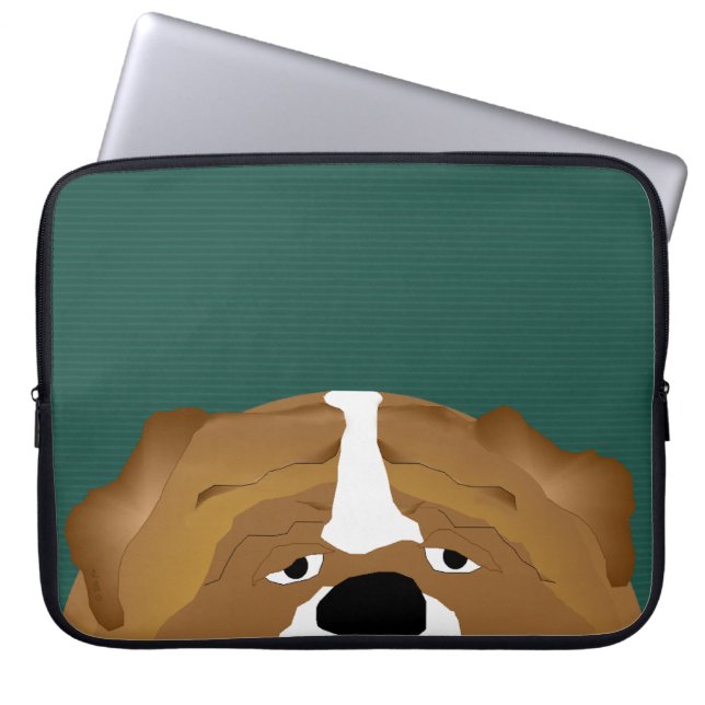 Bulldog-laptophoes Laptop Sleeve (Voorkant)