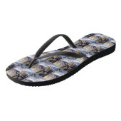 Bulldog Let It Snow Kerst Borstelend Teenslippers (Schuin)