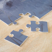 Bulldog Let It Snow Kerst Borsteltrui Legpuzzel (Zijkant)