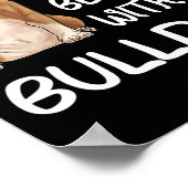 Bulldog leven is beter met een bulldog 1 poster (Hoek)
