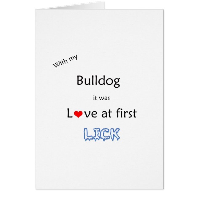 Bulldog Lick Design (Voorkant)