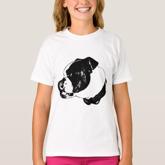 Bulldog Lick Look Winter Tee T-shirt (Voorkant)