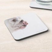 Bulldog Licking Bier Onderzetter (Linkerzijde)