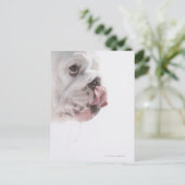 Bulldog Licking Briefkaart (Staand voorkant)
