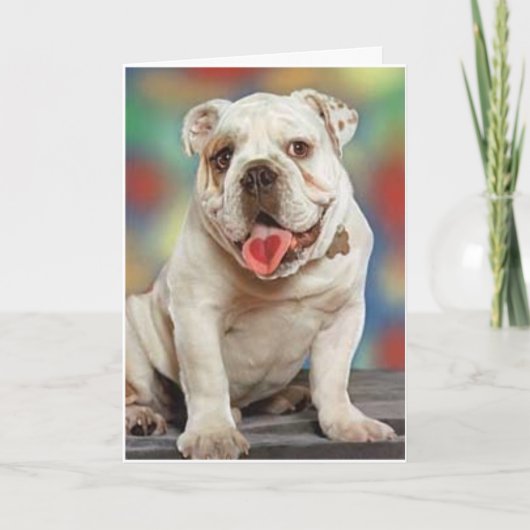 Bulldog Liefde Kaart (Voorkant)