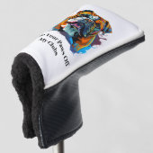 Bulldog-Liefhebber Putter Golfheadcover (3/4 voorkant)