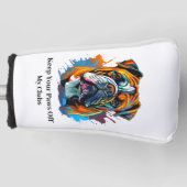 Bulldog-Liefhebber Putter Golfheadcover (Voorkant)
