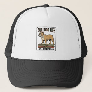 Bulldog Liefhebber Shirt Vintage Gegraveerde Hond Trucker Pet