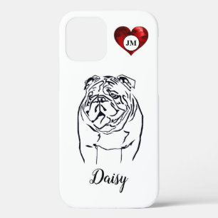  Bulldog liefhebbers Apple iPhone 12 Hoesje