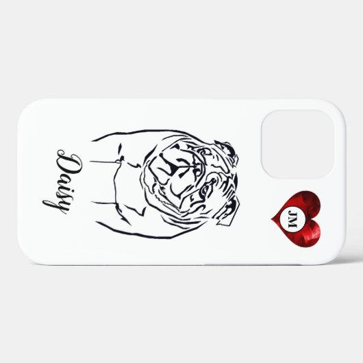 Bulldog liefhebbers Apple iPhone 12 Hoesje (Achterkant (horizontaal))