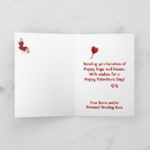 Bulldog Lovable Snuggable Puppy Knuffels Feestdagen Kaart (Binnen)