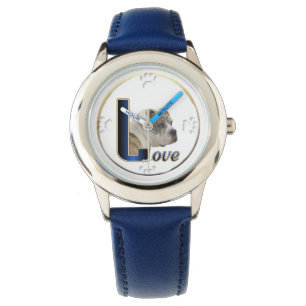 Bulldog Love Art Gifts Horloge