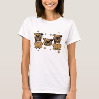 Bulldog Love Graphic T-shirt - Schattige Hondenlie