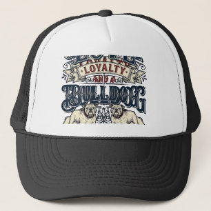 Bulldog Love T-shirt Vintage Gravure Hond Quote De Trucker Pet