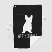 Bulldog Lover | Frenchie Dad French Bulldog Dad Golfhanddoek (Insitu)