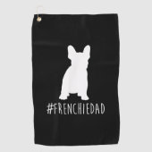 Bulldog Lover | Frenchie Dad French Bulldog Dad Golfhanddoek (Voorkant)