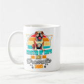 Bulldog Lover Funny Bulldog Retro  Koffiemok (Links)