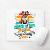 Bulldog Lover Funny Bulldog Retro  Muismat (Met muis)