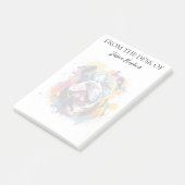 Bulldog Lover Monogrammed Dog Post-it® Notes (Schuin)