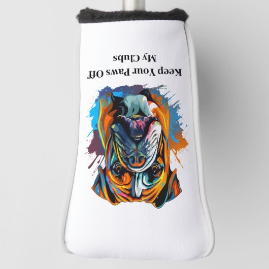 Bulldog-Lover Putter Golfheadcover (Draai 90)