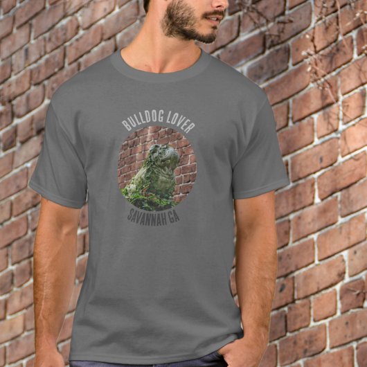Bulldog Lover Savannah Georgia Foto T-shirt