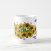 Bulldog Lover Sunflower Hondenliefhebber Trainer F Koffiemok (Center)